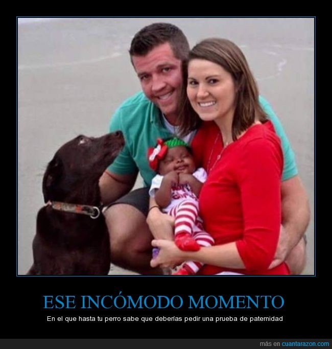 padre,hijo,perro,madre,hija,negra,negro,raza,paternidad,pedir,prueba